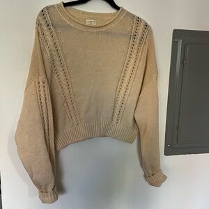 Ivory Knit Sweater- BillaBong